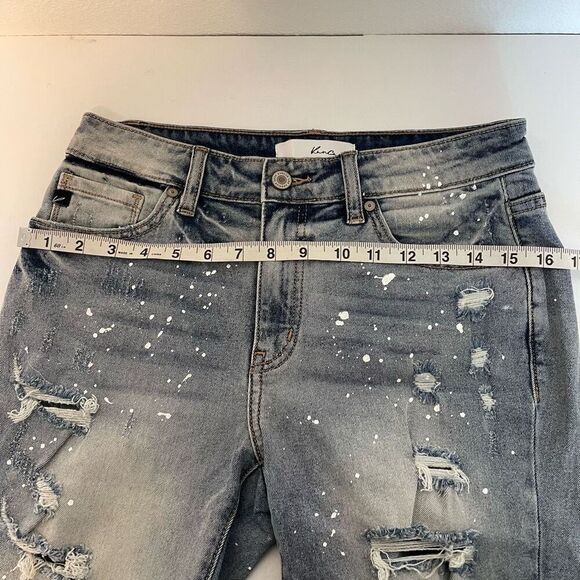 KanCan Distressed Paint Splatter Chloe Boyfriend Jeans Size 3/25 - Picture 8 of 9